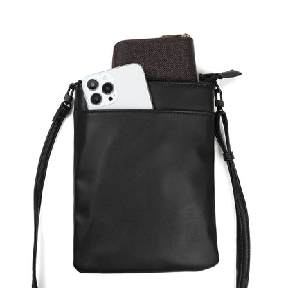 長財布と大型スマホが入るポシェット