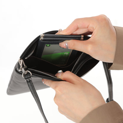長財布と大型スマホが入るポシェット
